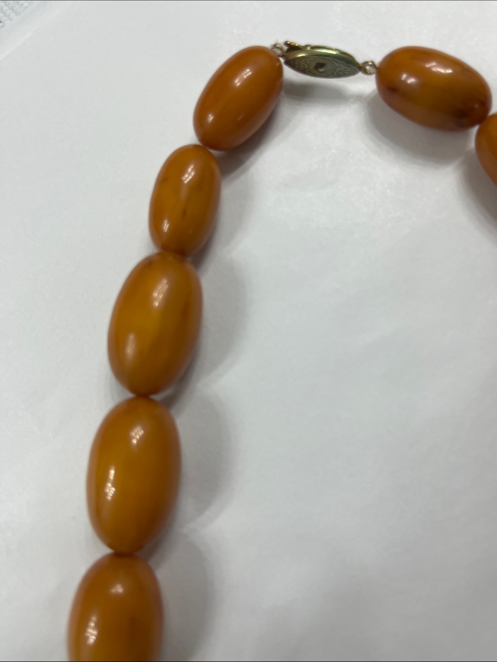 Very Old Choker Beaded Necklace with A Vintage Clasp - Picture 4 of 9
